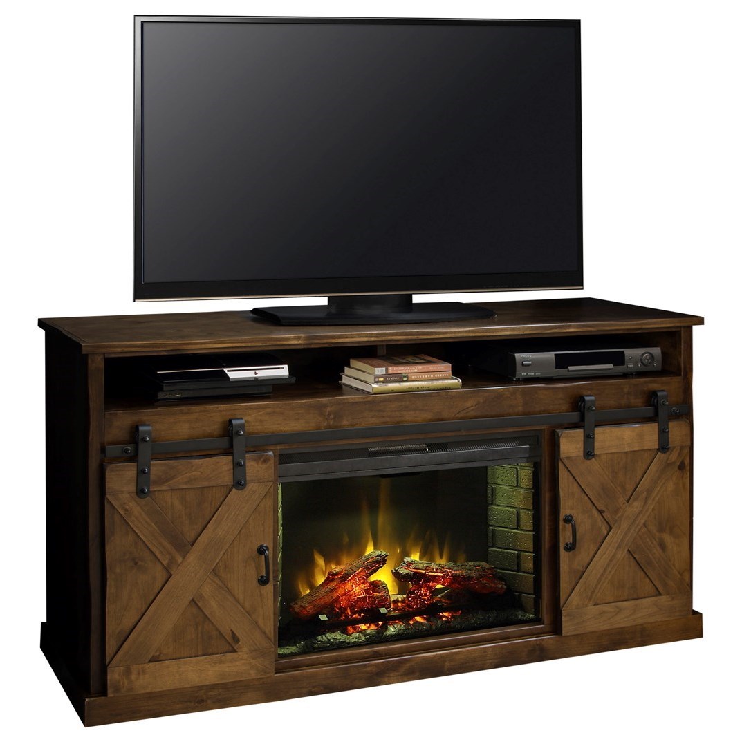 Legends Furniture Farmhouse Collection 66" Fireplace Console with